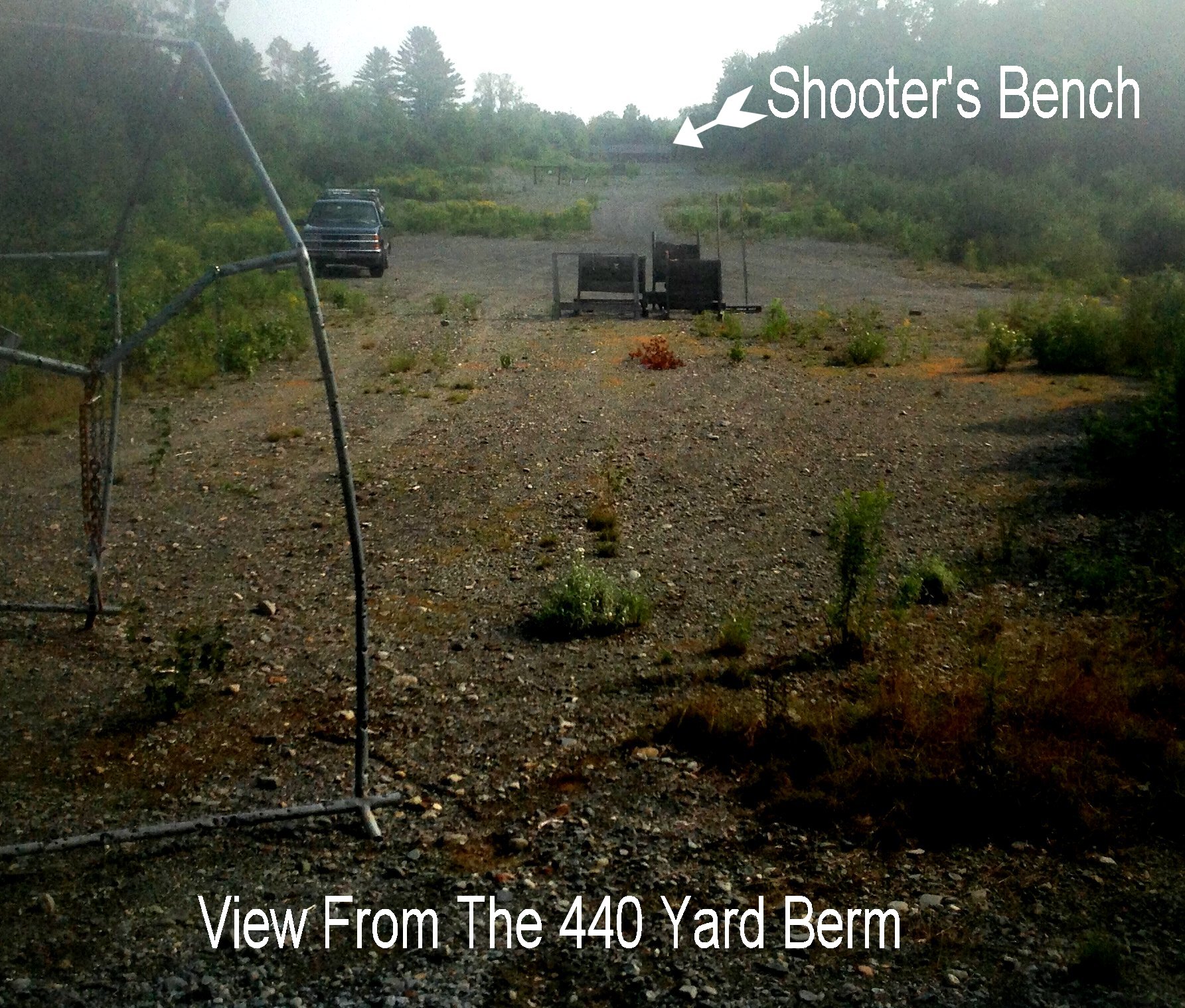 400 Yard Range from 440 Yard Mark Looking Back at Shooter's Bench